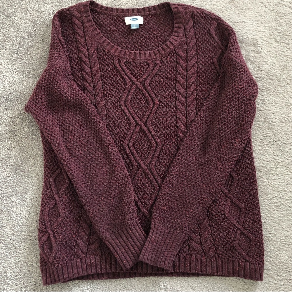 Old Navy Burgundy Sweater
